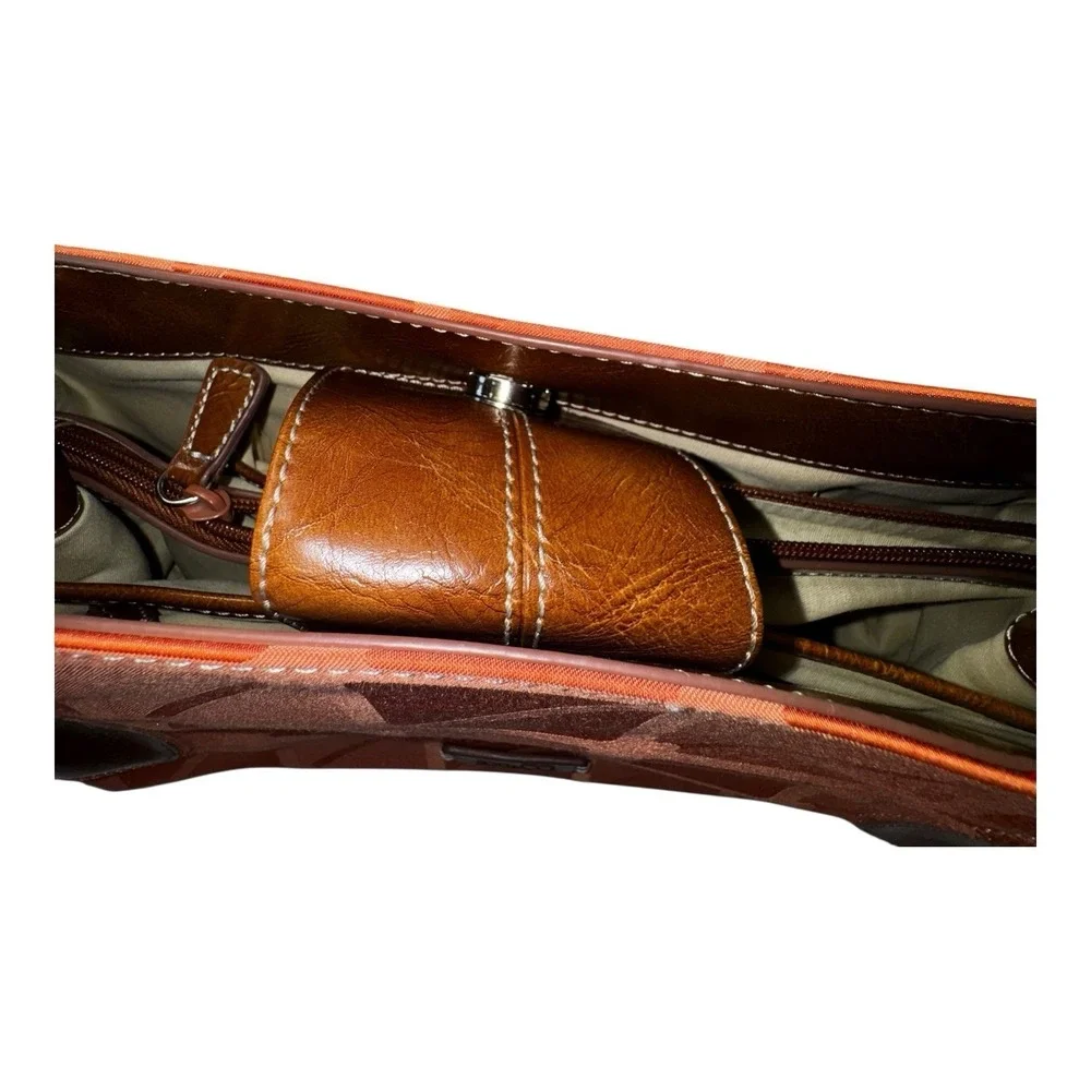 Nine & Co Tangerine Orange Small Handbag Purse